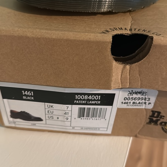 Dr. Martens Black Patent Leather Ankle Boots - Picture 3 of 4